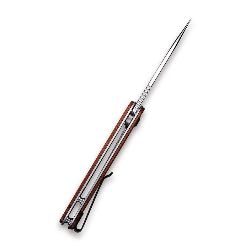 CIVIVI Elementum Flipper Knife Micarta Handle (2.96" D2 Blade) C907M