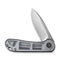 CIVIVI Elementum Flipper Knife Polished Clear Lexan Handle (2.96" Satin Finished D2 Blade) C907A-7