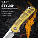 CIVIVI Elementum Flipper Knife Polished Ultem Handle (2.96" Satin Finished D2 Blade) C907A-4