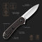 CIVIVI Elementum Flipper Knife Wood Handle (2.96" D2 Blade) C907D