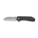 CIVIVI Elementum Flipper & Thumb Stud Knife Black Canvas Micarta Handle (2.97" Satin Finished Nitro-V Blade) C18062AF-3
