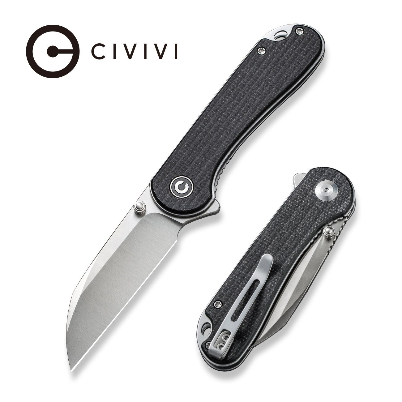 CIVIVI Elementum Flipper & Thumb Stud Knife Micarta Handle Nitro-V