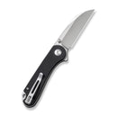 CIVIVI Elementum Flipper & Thumb Stud Knife Black G10 Handle (2.97" Satin Finished Nitro-V Blade) C18062AF-1