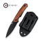 CIVIVI Fixed Blade Altus Knife Cuibourtia Wood Handle (2.99" Black Stonewashed 14C28N Blade) C20076B Sample2