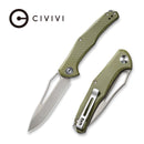 CIVIVI Fracture Slip Joint Knife G10 Handle (3.35" 8Cr14MoV Drop Point Blade) C2009A