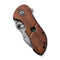 CIVIVI Gordo Flipper Knife Guibourtia Wood Handle (2.51" Damascus Blade) C22018C-DS1