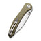 CIVIVI Hadros Thumb Stud Knife Micarta Handle (3.35" 10Cr15CoMoV Blade) C20004-3