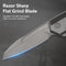 CIVIVI Hypersonic Flipper Knife Steel Handle With G10 Inlay (3.7" 14C28N Blade) C22011-2