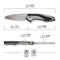 CIVIVI Hypersonic Flipper Knife Steel Handle With G10 Inlay (3.7" 14C28N Blade) C22011-2