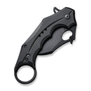 CIVIVI Incisor II Button Lock Knife Black Aluminum Handle (2.02" Black Nitro-V Blade) C16016B-1