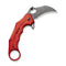 CIVIVI Incisor II Button Lock Knife Red Aluminum Handle (2.02" Damascus Blade) C16016B-DS1