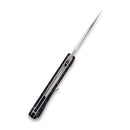 CIVIVI Incite Flipper Knife Carbon Fiber And Resin Handle (3.7" Damascus) C908DS-1