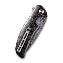 CIVIVI Incite Flipper Knife Carbon Fiber And Resin Handle (3.7" Damascus) C908DS-2
