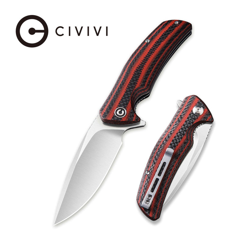 CIVIVI Incite Flipper Knife G10 And Carbon Fiber Handle (3.7'' D2 Blade) C908C