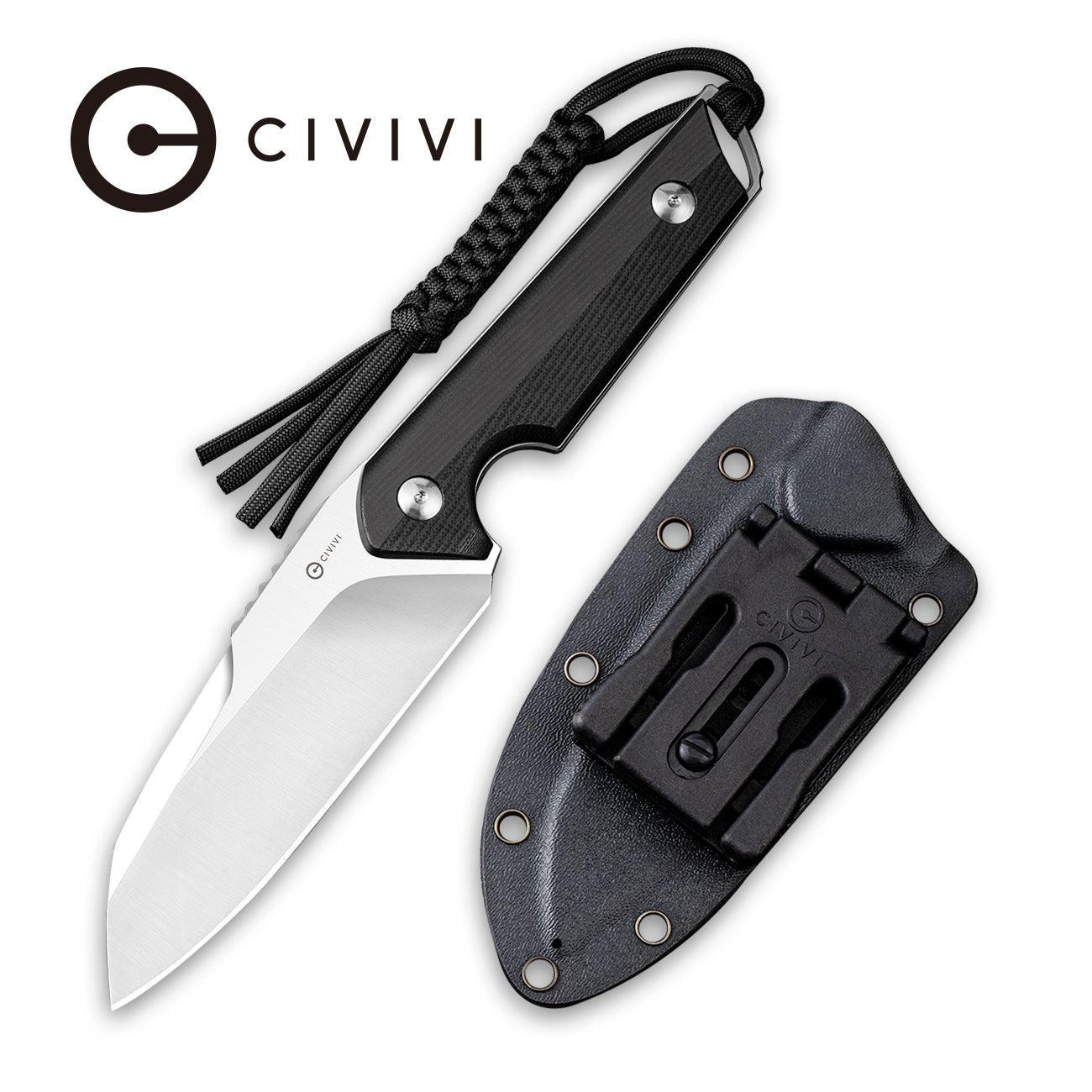 CIVIVI Kepler Fixed Blade Knife G10 Handle 9Cr18MoV Blade