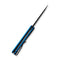 CIVIVI KwaiQ Flipper Knife Milled Blue/Black G10 Handle (2.97" Black Stonewashed Nitro-V Blade) C23015-3
