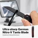 CIVIVI KwaiQ Flipper Knife Milled Burgundy/Black G10 Handle (2.97" Black Stonewashed Nitro-V Blade) C23015-1