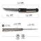CIVIVI KwaiQ Flipper Knife Milled Ivory/Black G10 Handle (2.97" Damascus Blade) C23015-DS1