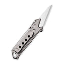 CIVIVI Mandate Utility Knife Titanium Handle (2.12" 1PC Damascus Blade And 2PCS 9Cr18MoV Blades) C2007C