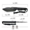 CIVIVI Maxwell Fixed Blade Knife G10 Handle (4.74" D2 Blade) C21040-1