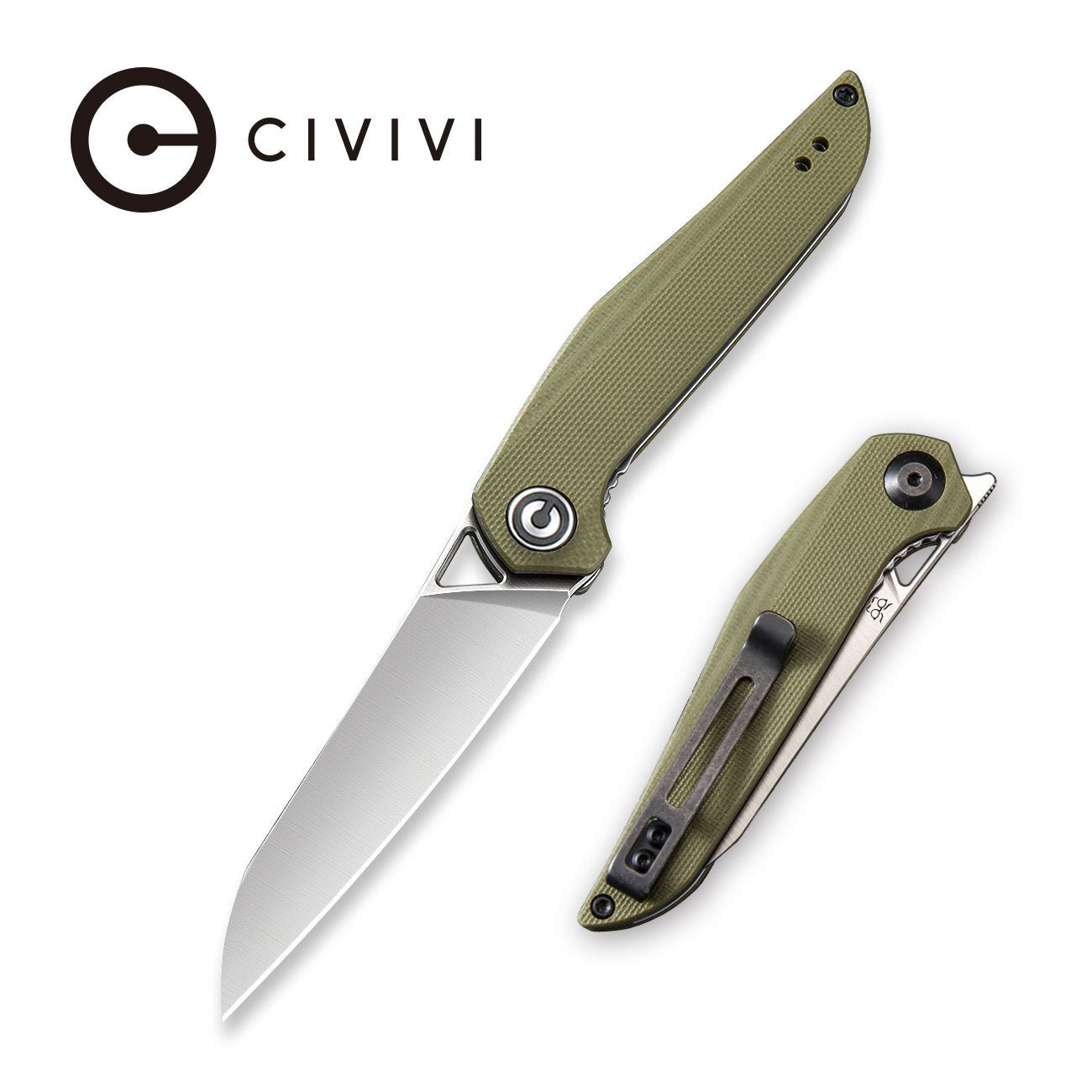 CIVIVI McKenna Front Flipper Knife G10 Handle D2 Blade