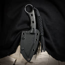 CIVIVI Midwatch Fixed Blade Knife Carbon Fiber Handle (3.39" Damascus Blade) C20059B-DS1