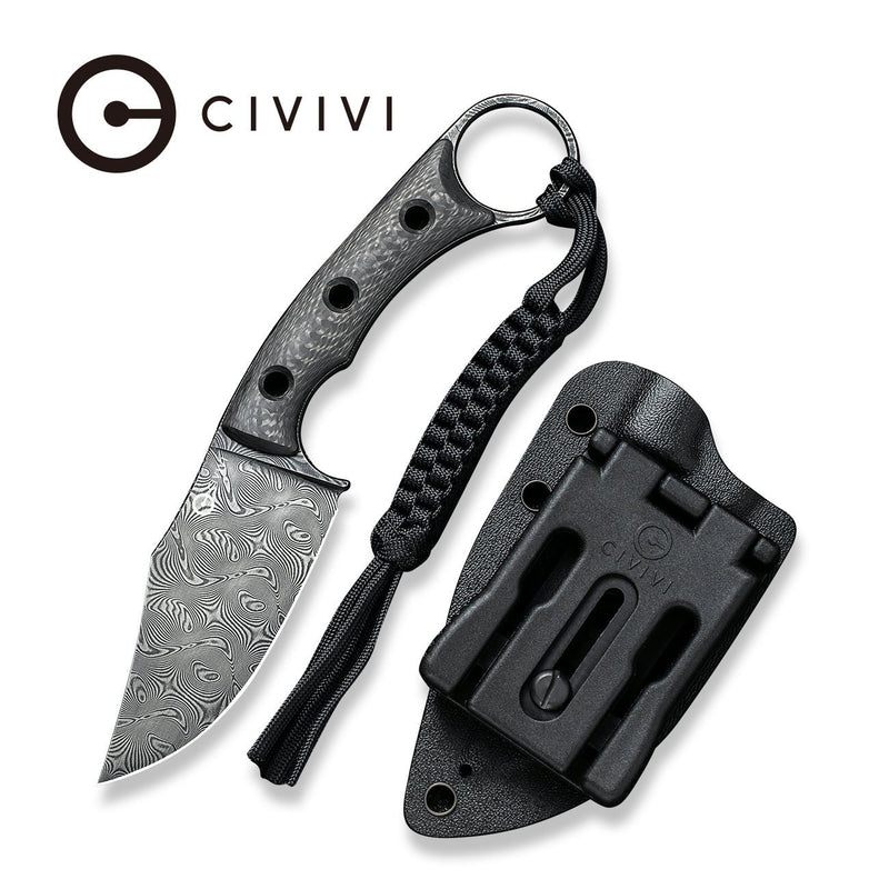 2.75'' Ceramic / Carbon Fiber Blade Folding Knife with Carbon Fiber Handle  6105
