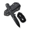 CIVIVI Mini Elementum Fixed Blade Knife Black G10 Handle (2.24" Black Nitro-V Blade) C23010-1