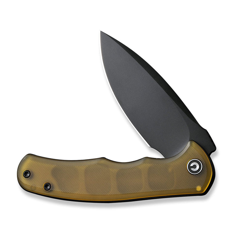 CIVIVI Mini Praxis Flipper Knife Bead Blasted Ultem Handle (2.98" Black D2 Blade) C18026C-5