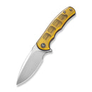 CIVIVI Mini Praxis Flipper Knife Polished Ultem Handle (2.98" Satin Finished D2 Blade) C18026C-4