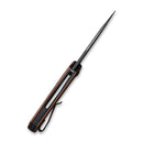 CIVIVI Odium Flipper Knife Wood Handle (2.65" Damascus Blade) C2010DS-1