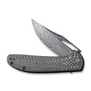 CIVIVI Ortis Flipper Knife Carbon Fiber Handle (3.25" Damascus Blade) C2013DS-1