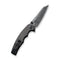 CIVIVI P87 Folder Flipper Knife Carbon Fiber Overlay On G10 Handle (2.90" Damascus Blade) C21043-DS1
