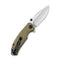 CIVIVI Pintail Flipper And Thumb Stud Knife Micarta Handle (2.98" CPM S35VN Blade) C2020B