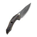 CIVIVI Plethiros Flipper Knife Brass Handle (3.45" Damascus Blade) C904DS-3