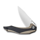 CIVIVI Plethiros Flipper Knife G10 Handle With Carbon Fiber Overlay (3.45" D2 Blade) C904A