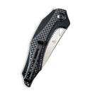 CIVIVI Plethiros Flipper Knife G10 Handle With Carbon Fiber Overlay (3.45" D2 Blade) C904C