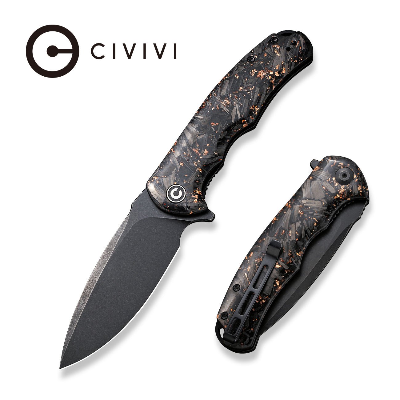 CIVIVI Praxis EDC Knife Carbon Fiber Handle 9Cr18MoV