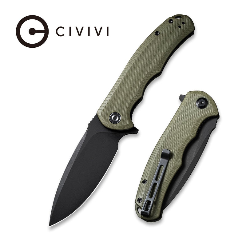 CIVIVI Praxis Flipper Knife G10 Handle (3.75" 9Cr18MoV Blade) C803F
