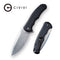 CIVIVI Praxis Flipper Knife G10 Handle (3.75" Damascus Blade) C803DS