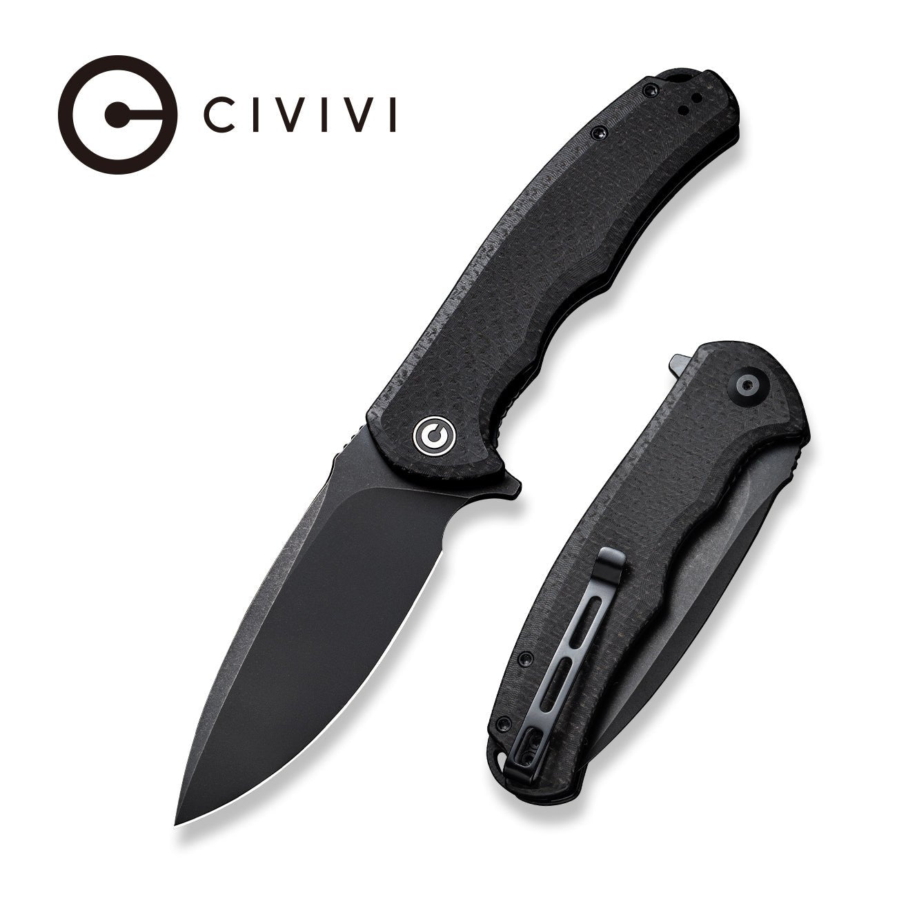 CIVIVI Praxis Flipper Knife Micarta Handle 9Cr18MoV Blade