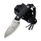 CIVIVI Propugnator Fixed Blade Knife Black G10 Handle (4.15" Stonewashed D2 Blade) C23002-1, With 1PC Black Lanyard, Black Kydex Sheath and T-Clip