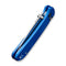 CIVIVI Qubit Button Lock Knife Bright Blue Aluminum Handle (2.98" Satin Finished 14C28N Blade) C22030E-3