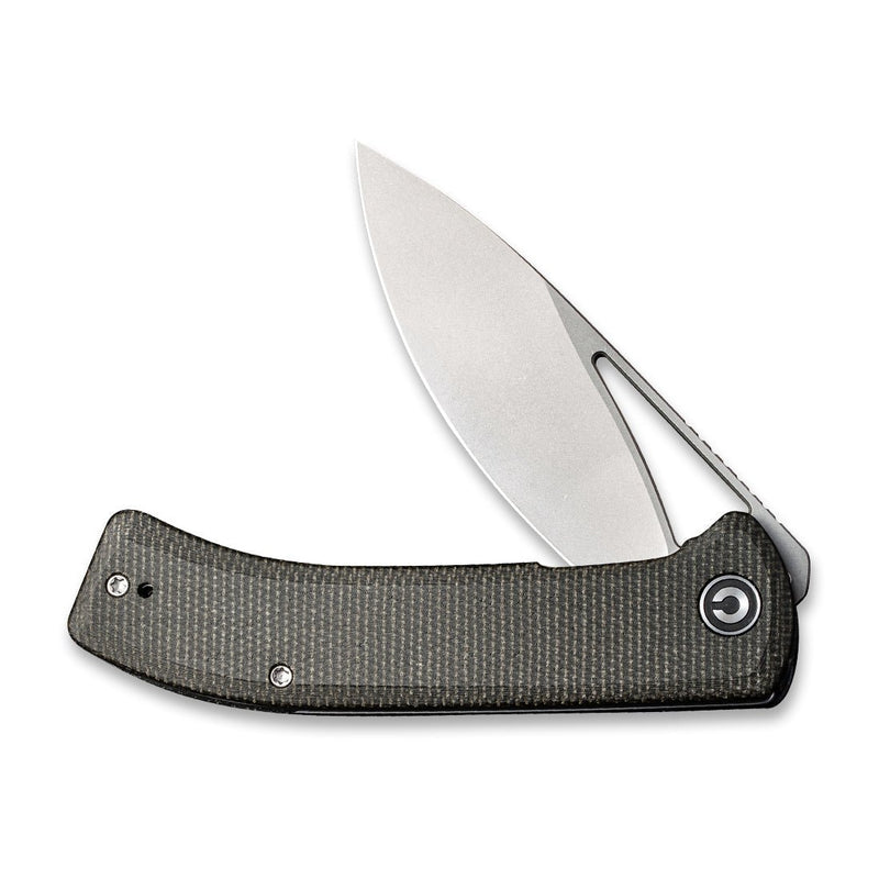 CIVIVI Riffle Flipper Knife Micarta Handle (3.46" 14C28N Blade) C2024C