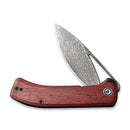 CIVIVI Riffle Flipper Knife Wood Handle (3.46" Damascus Blade) C2024DS-2