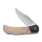 CIVIVI Rustic Gent Lock Back Knife Micarta Handle With Carbon Fiber Bolster (2.97" D2 Blade) C914C