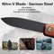 CIVIVI Sendy Flipper Knife Guibourtia Wood Handle (2.83" Black Stonewashed Nitro-V Blade) C21004A-2, Includes 1PC Steel Tweezers (Presentation Side) & Toothpick (Lock Side) In The Handle