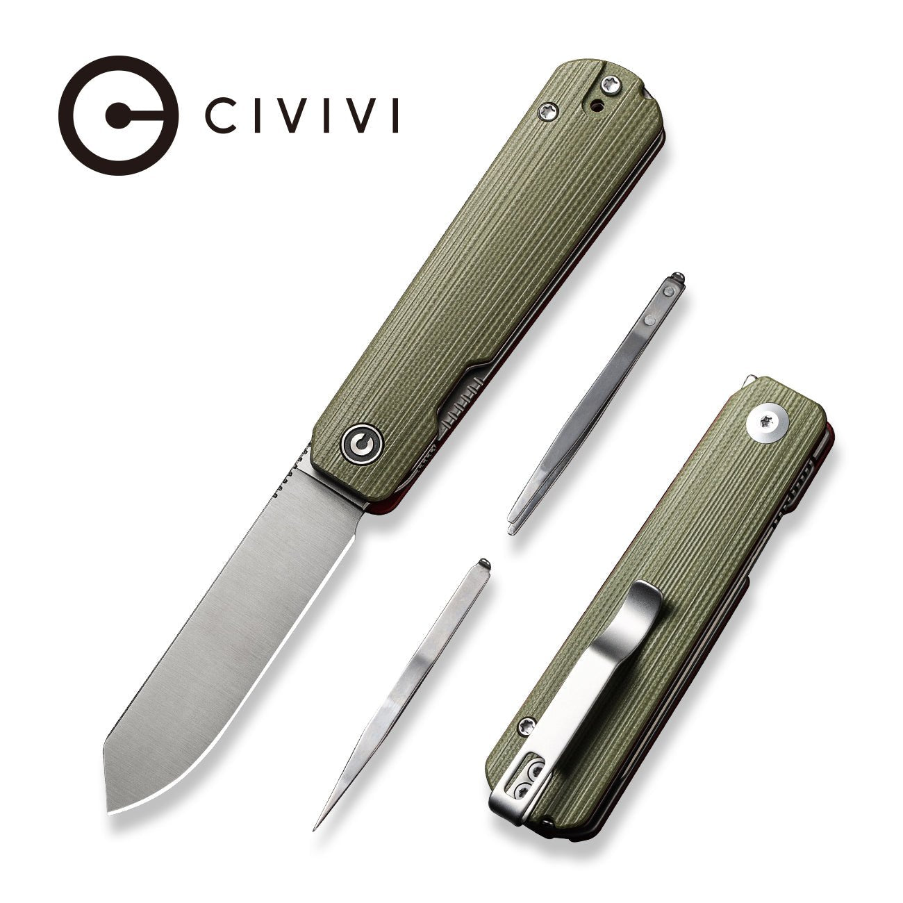 CIVIVI Sendy Flipper Knife G10 Handle Nitro-V Blade