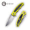 CIVIVI Shard Flipper Knife G10 With Carbon Fiber Overlay Handle (2.95" D2 Blade) C806A