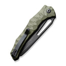 CIVIVI Spiny Dogfish Manual Thumb Knife OD Green G10 Handle (3.47" Black Stonewashed 14C28N Blade) C22006-3